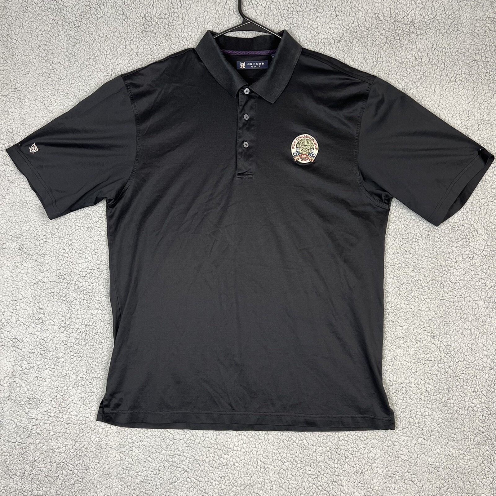 Oxford Golf Polo Shirt Mens Large Pga 2010 Whistling Straits Pga Championship